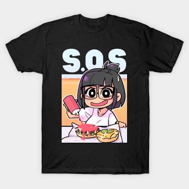 Damia's SOS T-Shirt by badruzart